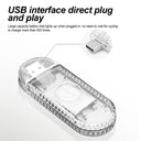 LED Car Mini Touch Light USB Charging Portable Auto Lamp