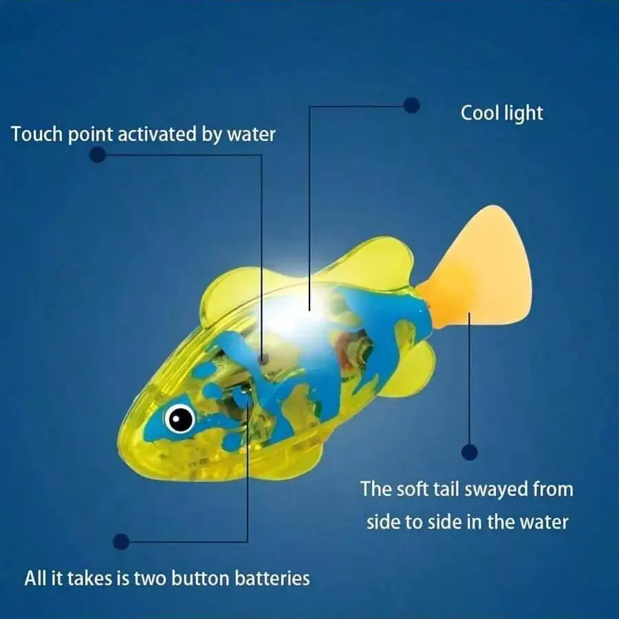 Light-Sensing Robotic Pet Clownfish – Realistic Electric Swimming Fish, Aquarium Decoration, Cat-Teasing Robotic Fish, Artificia