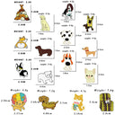 Cartoon Dogs Enamel Brooch Cute Animals Badge Jewelry Gift