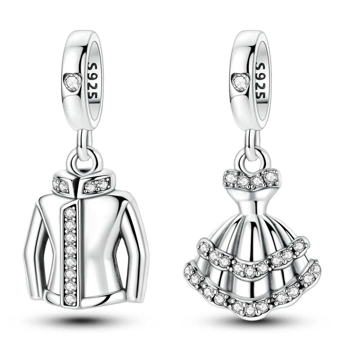 Sterling Silver Charm Bead Pendant