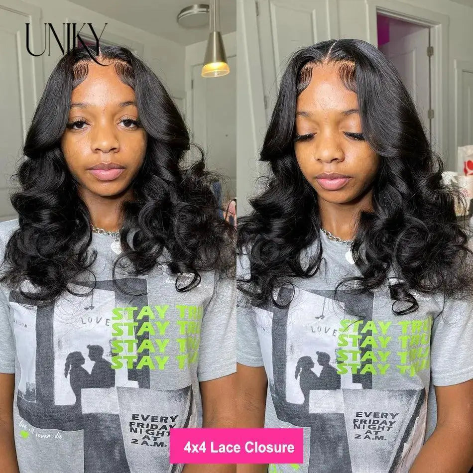 Premium Body Wave Lace Front Human Hair Wig Short Bob Style