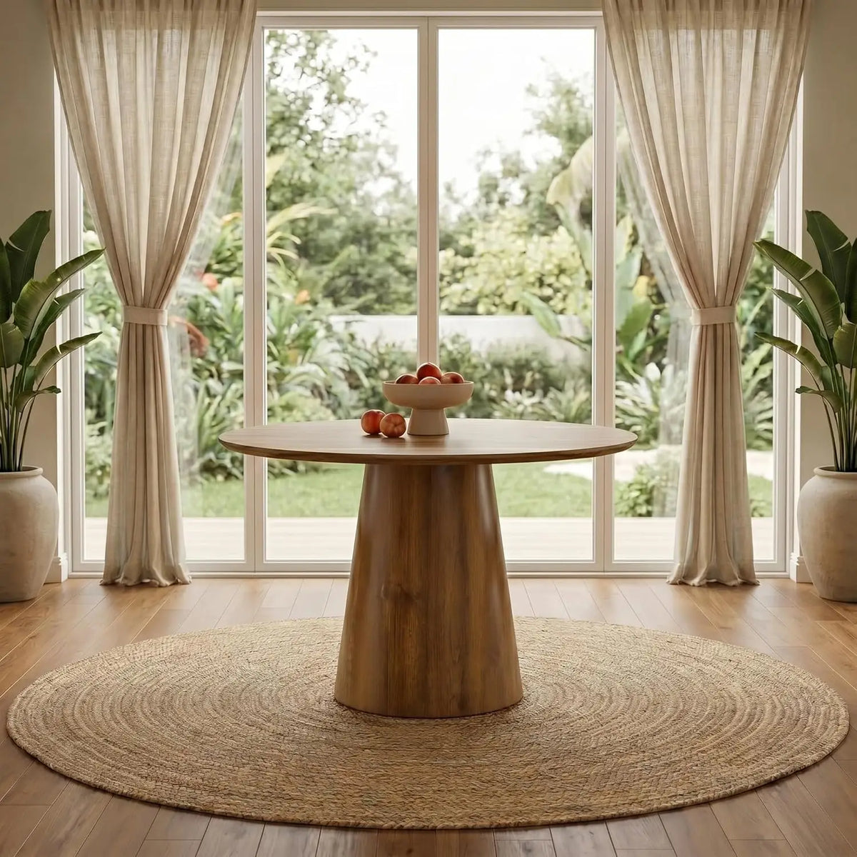Wooden Round Dining Table
