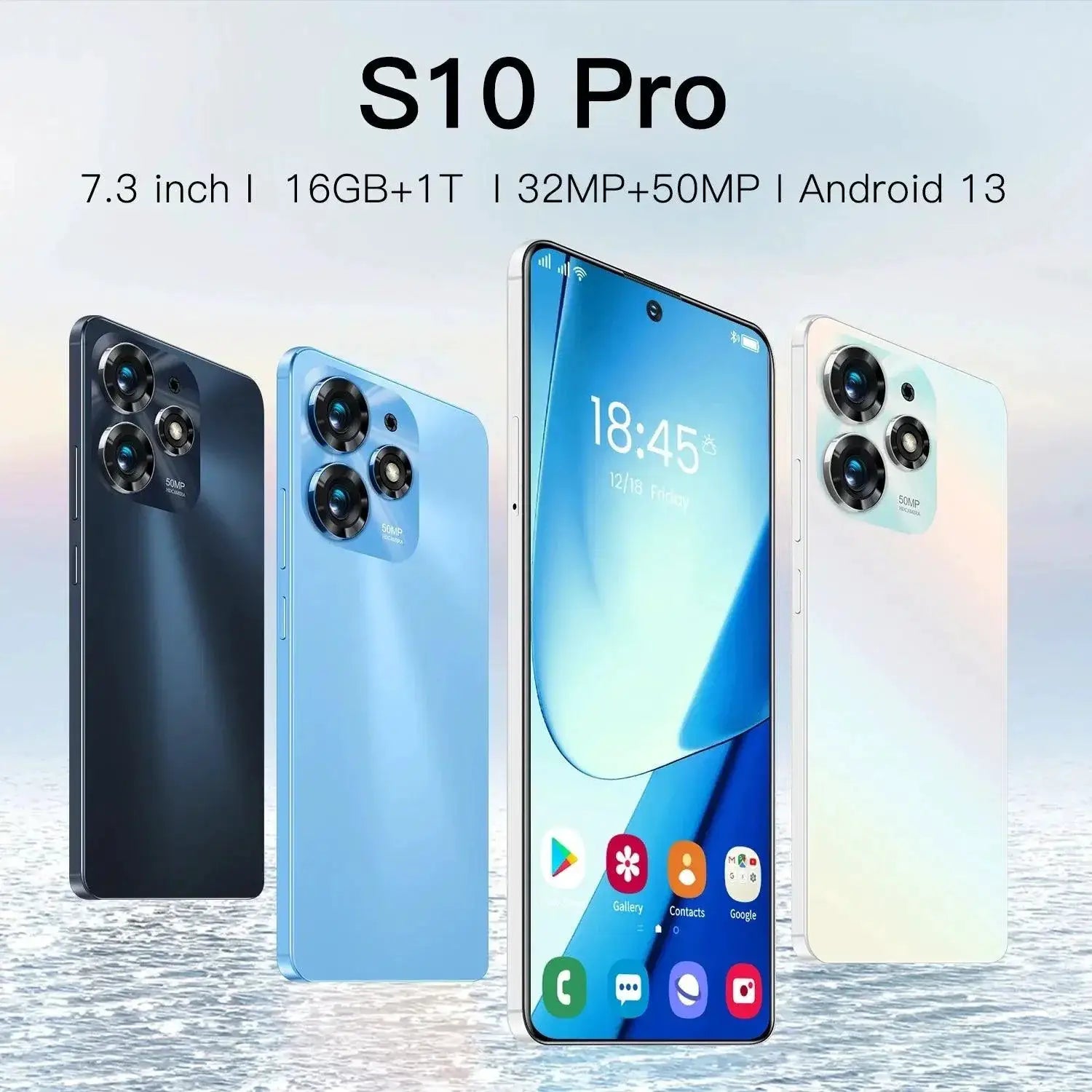 Global S10 Pro 5G Smartphone 7.3 Inch Display 1TB Storage