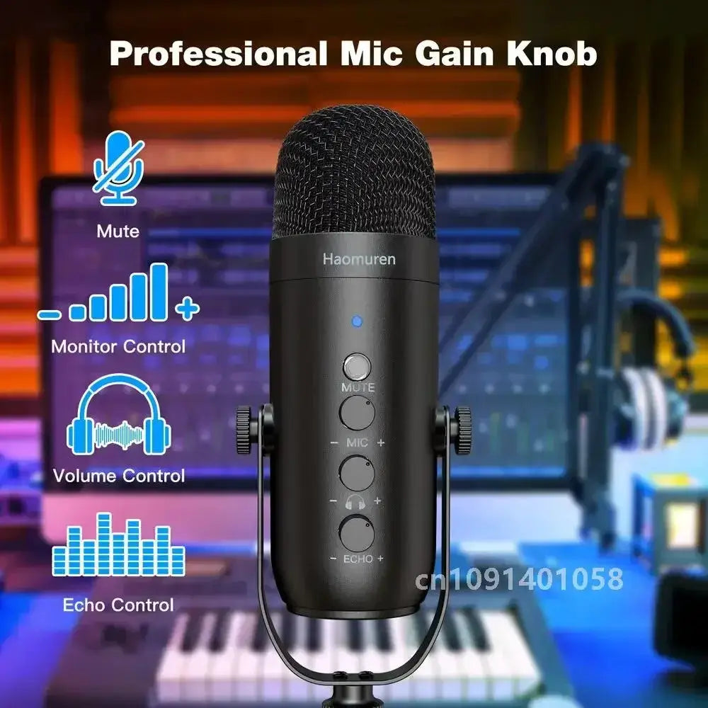 Professional USB Streaming Podcast Microphone Kit For Twitch