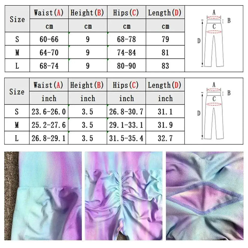 Aurora Gradient Yoga Leggings for Women Workout Comfort