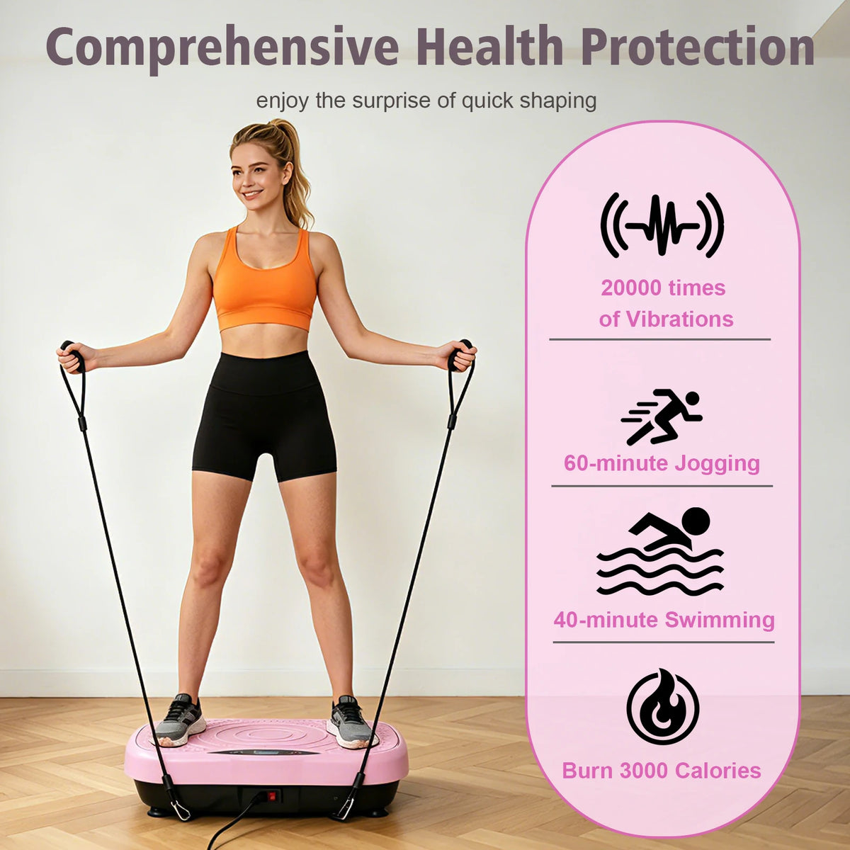 Portable Vibration Plate Exercise Machine Whole Body Workout — product view 4