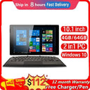 10.1 Inch 2-in-1 Windows Tablet PC with Detachable Keyboard