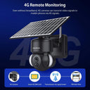 SHIWOJIA WIFI Camera Solar Powered Security Solution 4MP