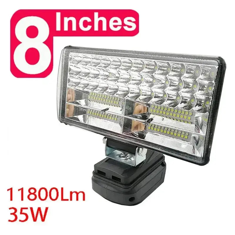 8 Inch LED Work Light Torch Compatible With Makita DeWalt