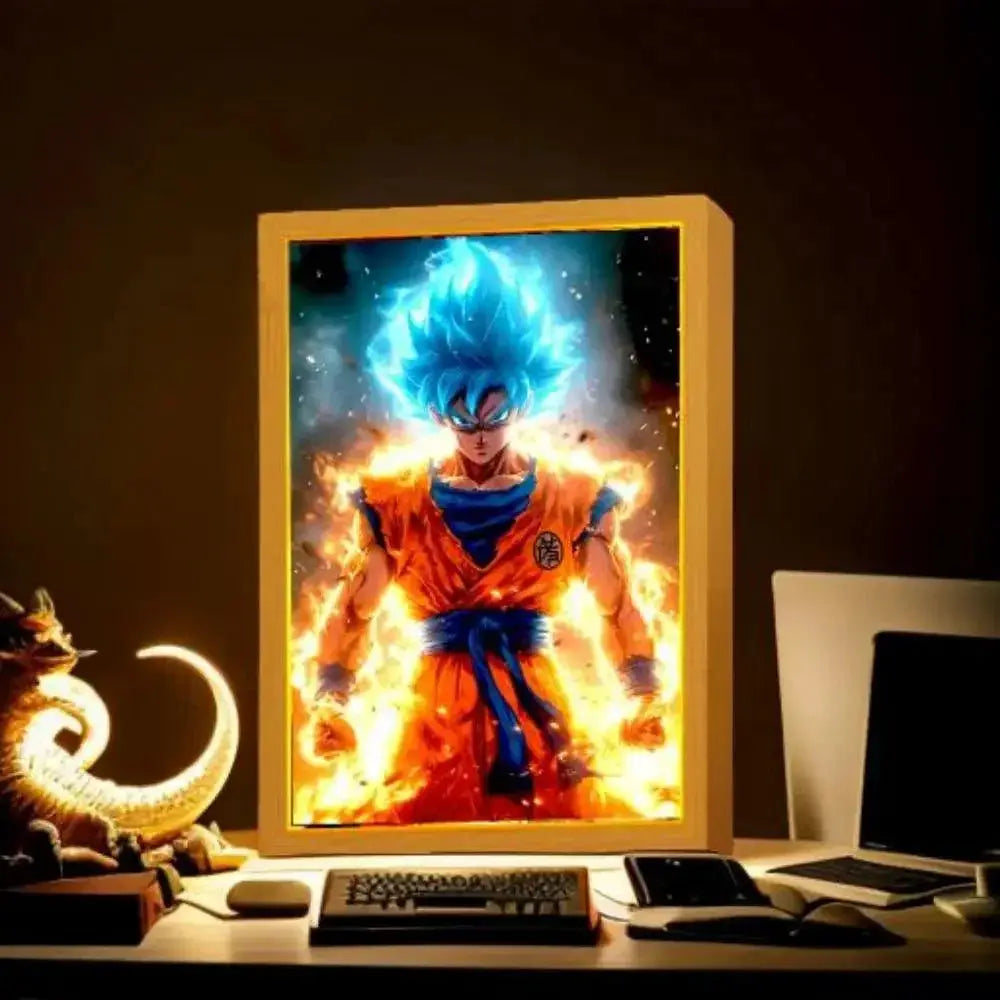 Dragon Ball Z Goku Vegeta LED Photo Frame Unique Decor