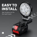 Battery-Free LED Work Light For Outdoors