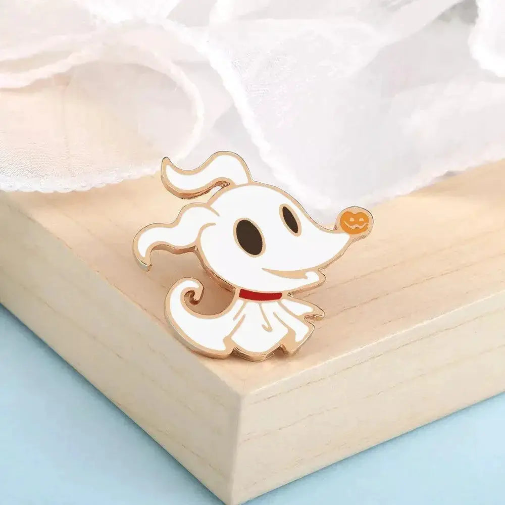 Spooky Ghost Enamel Brooches Cartoon Halloween Pins