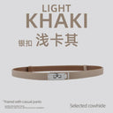 Luxury Leather Waist Belt for Women's Elegant Fashion Accessory