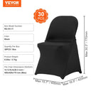 Black Stretch Spandex Chair Cover
