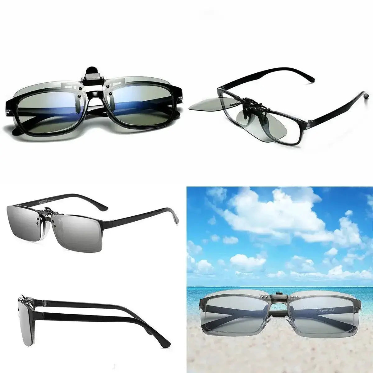 Photochromic Polarized Clip On Sunglasses For Men Stylish
