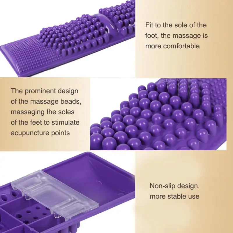 Foot Massager Massage Mat Sturdy Plastic Portable Home Reflexology Toe Acupressure Relax Massage Pain Stress Relief Tool Unisex
