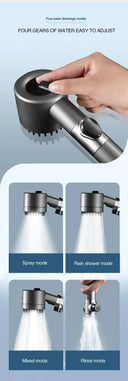 Spa-Mode Filtered Shower Head For Home