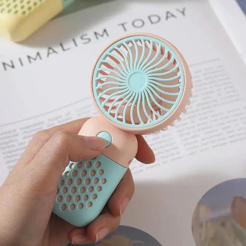 Handheld Charging Fan Cartoon Cute Mini USB Portable Fan - OurLum.com