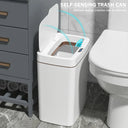 15 To 18L Smart Sensor Trash Can Waterproof Touchless System