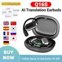 AI Translator Earbuds Real Time Translation In 144 Languages Noise Canceling Pro