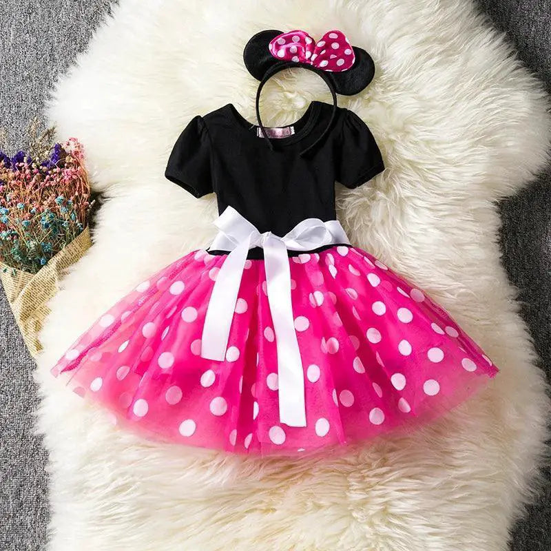 Charming Polka Dot Baby Princess Dress Halloween Christmas