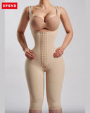 Knee Length Hourglass Shapewear Faja With Zipper Control