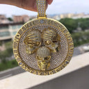 Bold Triple Skull Pendant For Men