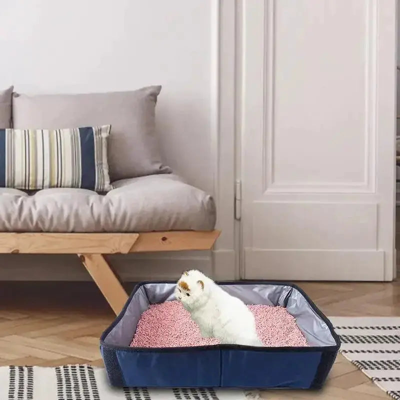 PawVoyage Portable Cat Litter Box Waterproof Travel Cover