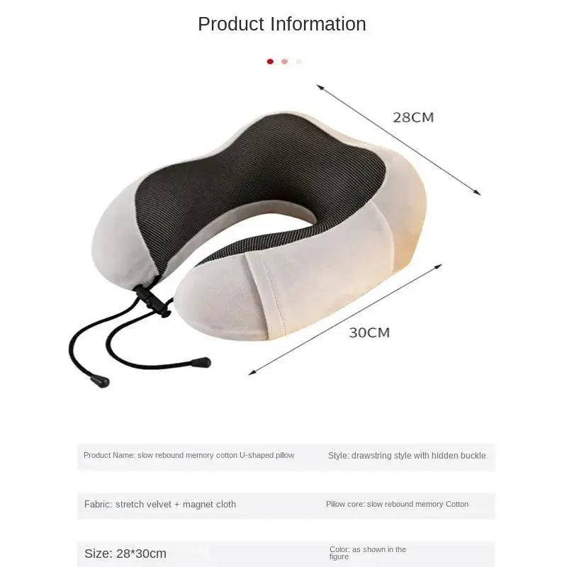 Ergonomic U Shaped Memory Foam Neck Pillow For Travel