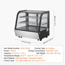 SucceBuy cft Refrigerated Display Case Large Commercial Pastry