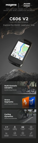 Magene C606V2 Bike Computer - Clear Nav