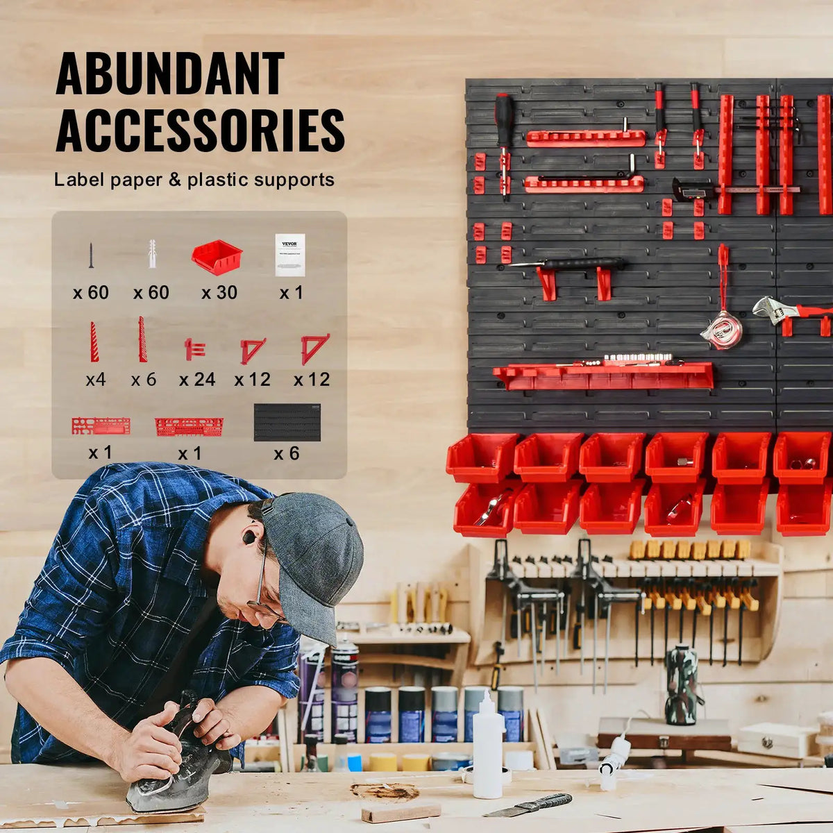 Wall Mounted Plastic Parts Bins — product image 5