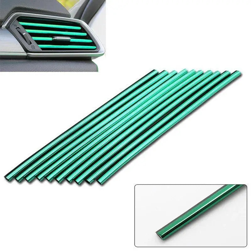 Car Air Outlet U Trim Strips 10Pc Decorative Interior Decor