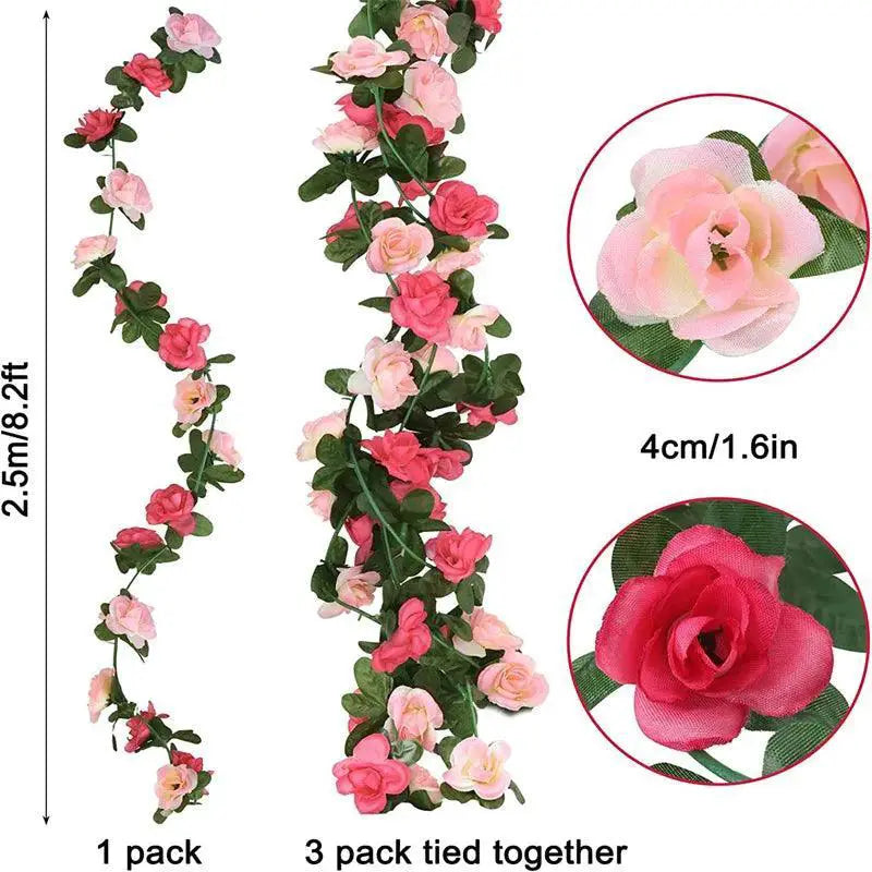 Artificial Rose Vine For DIY Wedding And Home Decor