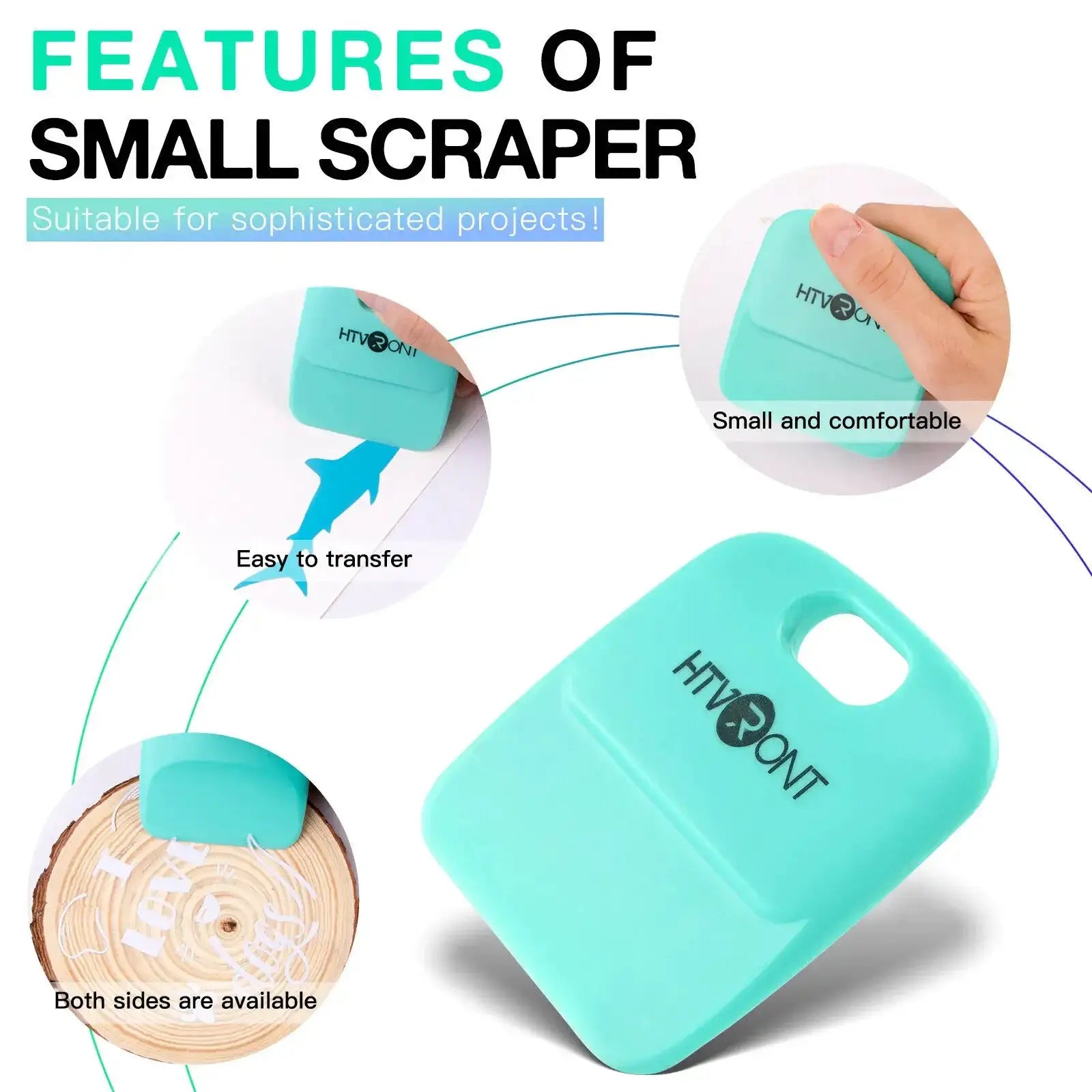 HTVRONT 2 Pack Vinyl Scraper Tools for Cricut Accessories