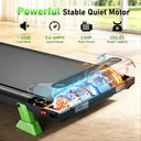 Akluer Under Desk Walking Pad Treadmill 2.5HP Incline LED Display