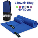 Ultra Absorbent Quick Dry Microfiber Towel 40x80cm Blue