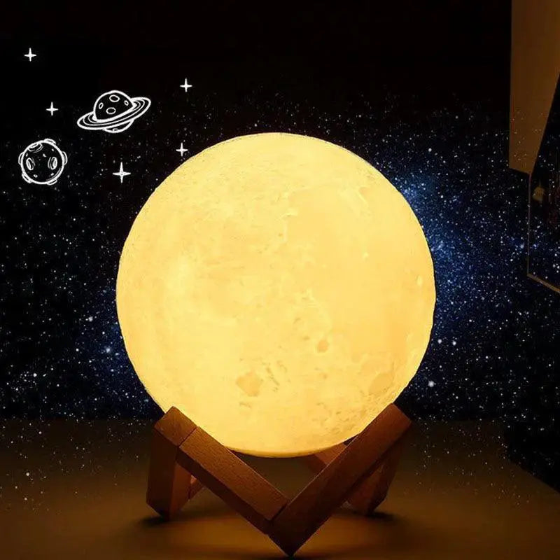 3D Color Changing Moon Lamp LED Night Light For Home Decor
