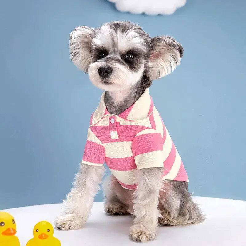 Dog Polo Shirt Stylish Summer Apparel For Dogs And Cats