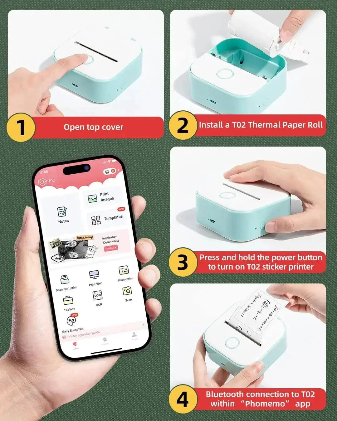 Phomemo Portable Bluetooth Photo And Label Printer