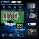 4K 60MP Industrial Microscope With Enhanced Stand, 150X Digital Video Microscope With USB-C HDMI Port For PCB Soldering Repair