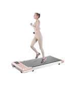 Pink 2In1 Under Desk Treadmill Walking Pad Portable Productivity