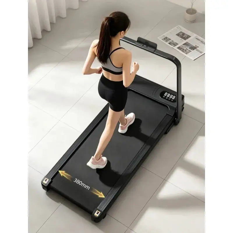 Quiet Foldable Treadmill for Home Use Folds Away for Storage No Assembly Required for Both Walking and Running