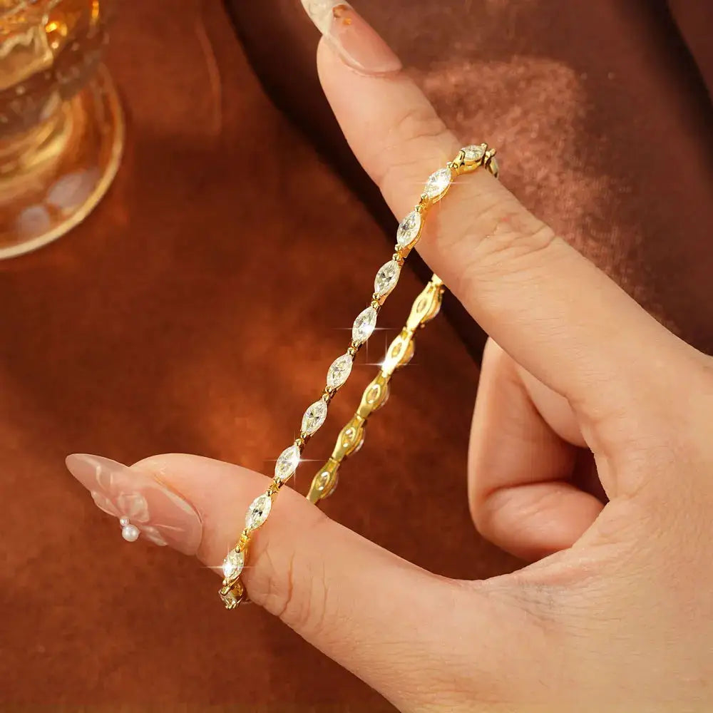 Exquisite Gold Tennis Bracelet — product image 4