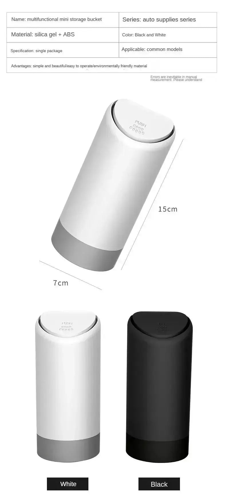 Dust-Proof Car Trash Can for Auto Use — product view 11