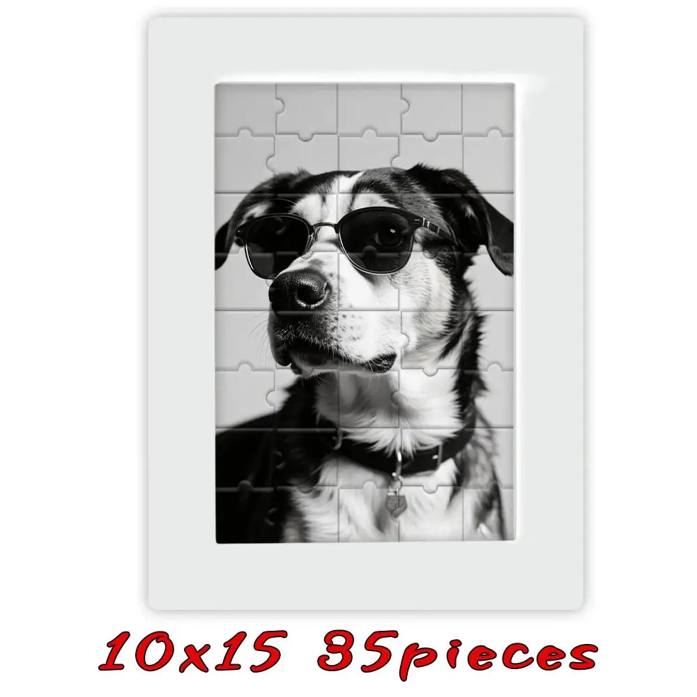 Custom Wooden Framed Photo Puzzle Gift — product view 19