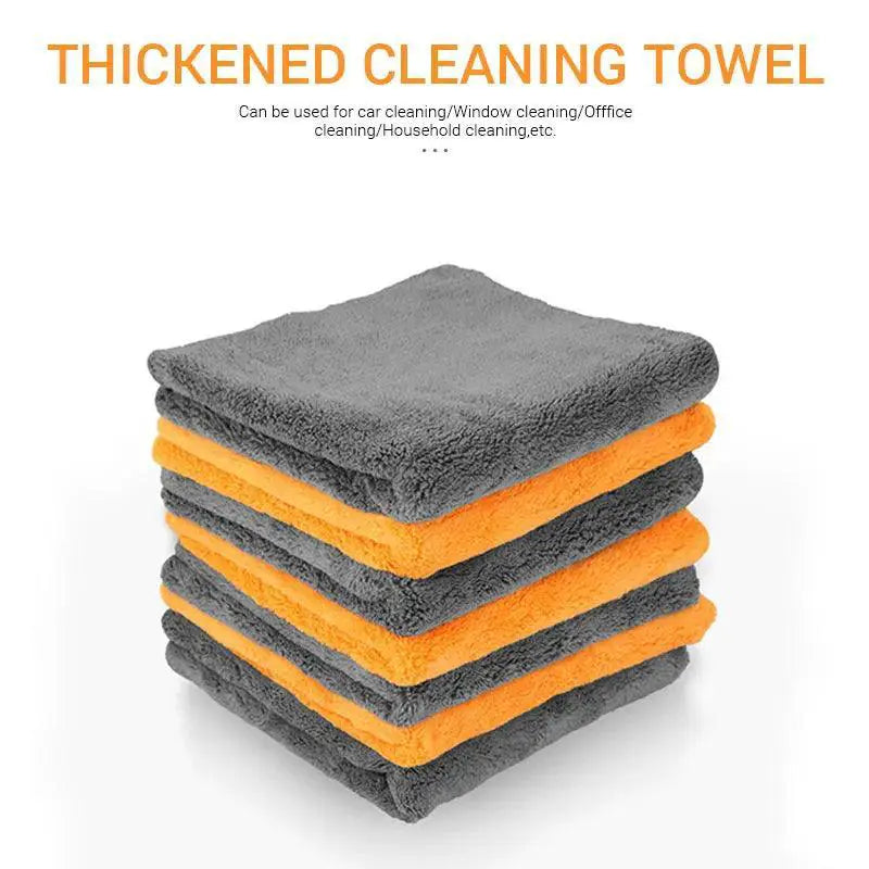 Ultra Plush Microfiber Cleaning Towels For Car And Home