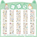 Scrapbooking Diary Stickers For Girls Cute Stationery Set