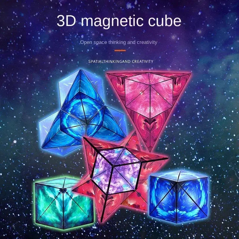 Variety Geometric Magnetic Magic Cube Fidget Toy for Kids - OurLum.com