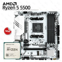 JGINYUE B450M Motherboard AMD Ryzen 5 5500 DDR4 64GB RAM